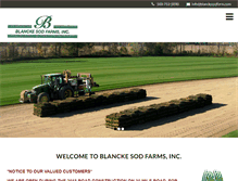 Tablet Screenshot of blanckesodfarm.com